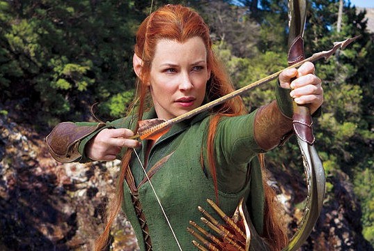 Evangeline Lilly como Tauriel en The Hobbit