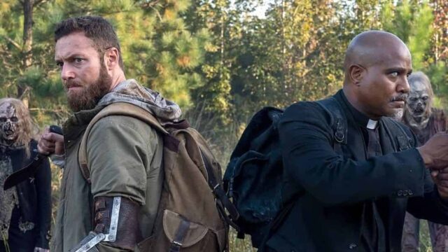 Aaron y Gabriel en las primeras imágenes del regreso de The Walking Dead en 2021