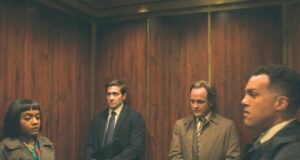 Mya Winslow, Rusty Sabich, Tommy Molto y Nico Della Guardia en "Presumed Innocent" (“Se presume inocente”) 1x07