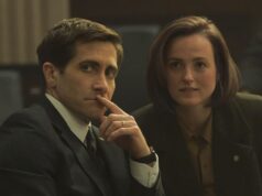 Jake Gyllenhaal como Rusty Sabich y Renate Reinsve como Carolyn Polhemus en Presumed Innocent (2024)