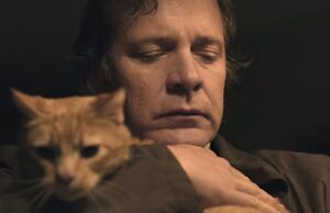 Tommy Molto (Peter Sarsgaard) y su gato en Presumed Innocent