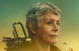 Melissa McBride como Carol Peletier en el póster de la segunda temporada de la serie Daryl Dixon: The Book of Carol