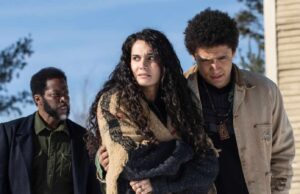 Boyd (Harold Perrineau), Fatima (Pegah Ghafoori) y Ellis (Corteon Moore) en FROM 3x06