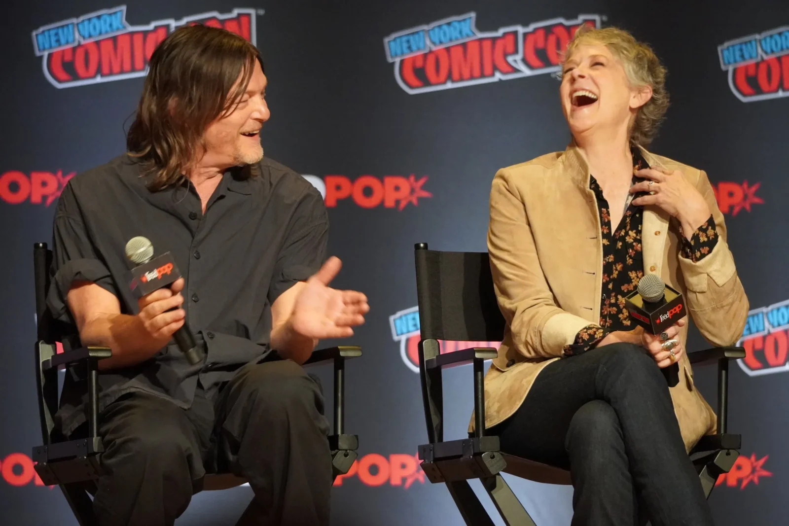 Norman Reedus y Melissa McBride en el panel de Daryl Dixon en la Comic-Con de Nueva York (NYCC 2024)