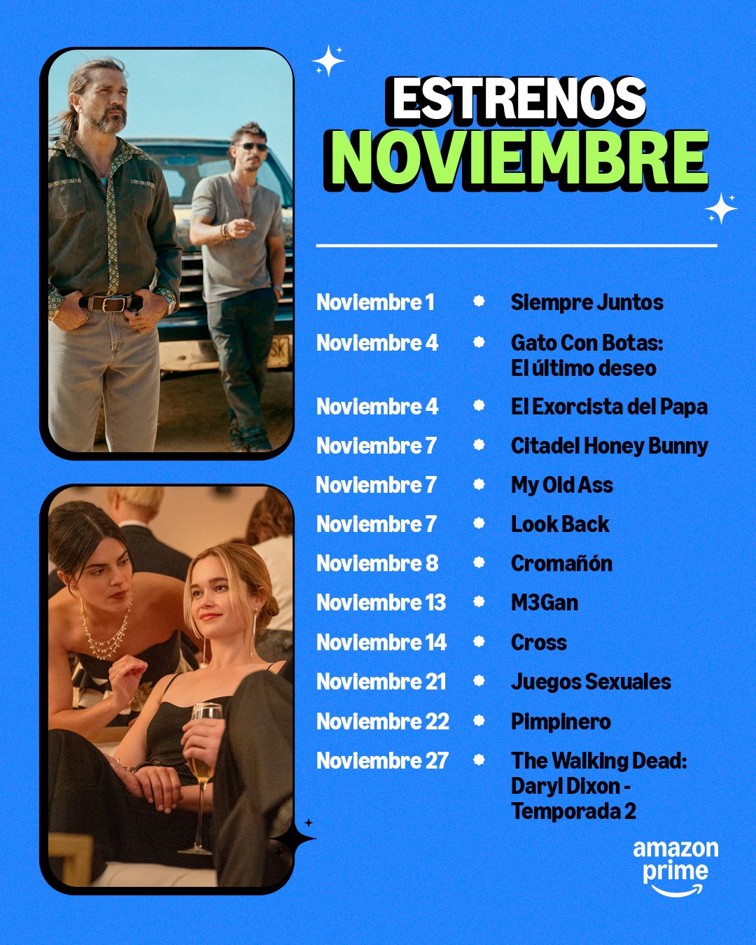 Estrenos de Noviembre 2024 en Prime Video Latinoamérica